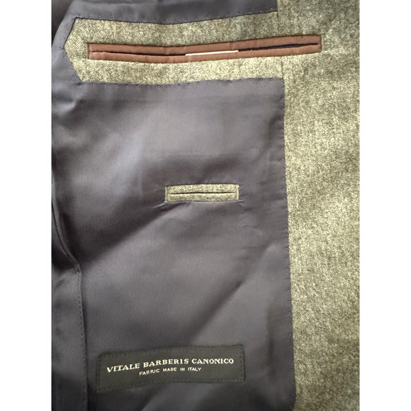 J. Crew Ludlow Blazer 38R Slim Fit Gray Wool 2-Button Vitale Barberis Canonico - Picture 5 of 14